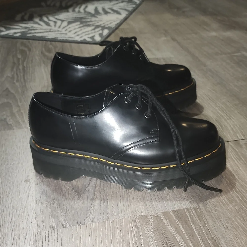 Dr. Martens Black Platform Oxfords - Picture 3 of 4